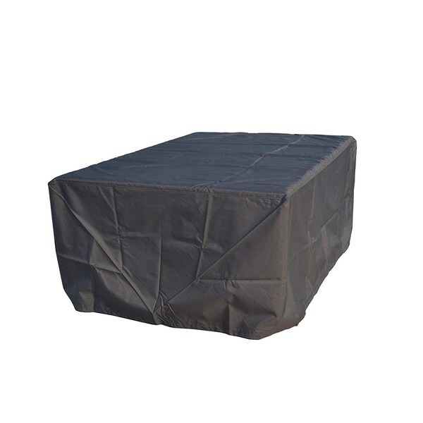 Direct Wicker Durable & Water Resistant Outdoor Furniture Cover for Bench; Loveseat & Sofa; Black-106x106x28 in. RC-1120 - main